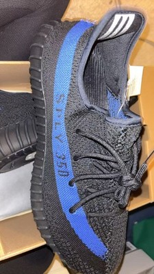 Adidas Yeezy Boost 350 V2 Dazzling Blue Black Knit Trainers Mens Shoes
