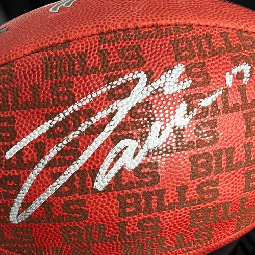 Josh Allen Signed NFL Buffalo Bills Official Authentic Wilson Duke Logo Football - Picture 2 of 4