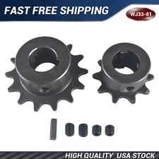 Jackshaft Sprockets35 Chain 14Tooth 5/8" Bore 10Tooth 3/16" Keyway for Go Karts