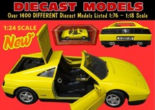 MIRA MODELS 1:24 SCALE 1993 FERRARI 348 TS IN YELLOW NEW DIECAST CAR IN THE BOX