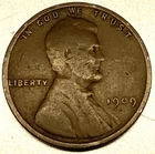 1909 - P Lincoln Wheat Cent Penny Good Condition 1c US Coin 1st Year- 1765