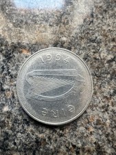 1994 Ireland Irish One 1 Punt Pound Red Deer Coin 