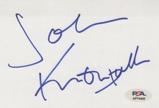 Johnny Knoxville (Jackass) signed 4x6 index card PSA