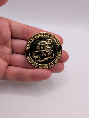 Mario, Flower, Mushroom Super Mario Bros. Gold Plastic Coins