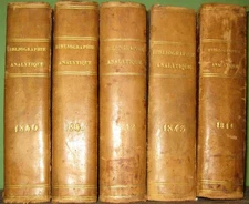 1840-1845 - Revue de bibliographie analytique - 5 volumi