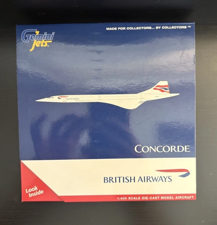 Литая в масштабе 1:400 модель British Airways Concorde G-BOAB GJBAW1946 GeminiJets - Изображение 4 из 4