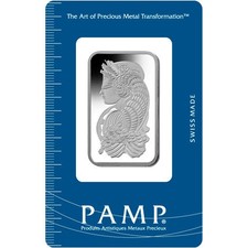 1 oz PAMP Suisse Fortuna Platinum Bar (New w/ Assay) 1596.06 per troy oz