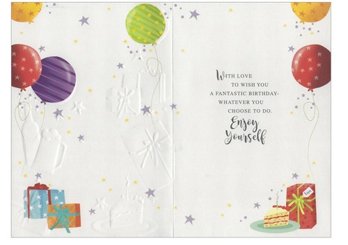 Biglietto Compleanno FRATELLO *VARI DISEGNI* Maschio Uomo Adulto Lui - 7,5"x5,25" - Foto 11 di 11