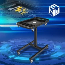 2-In-1 Adjustable Sturdy Durable w/ 360° Rolling Casters Storage Working Table