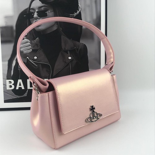 Vivienne Westwood Hazel Bolso de Mano Bolso de Hombro Rosa Outlet NUEVO - Imagen 3 de 12
