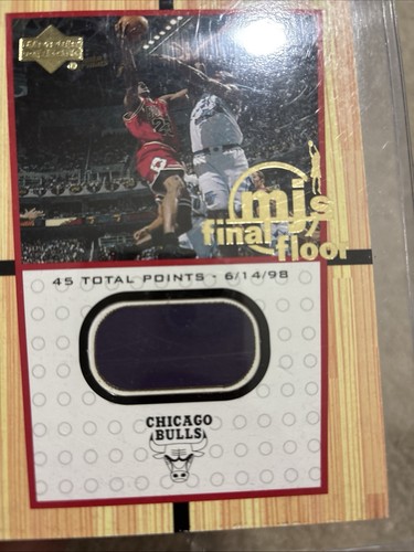Michael Jordan 2000 Upper Deck MJ’S Final Floor Jumbo Relic #FF10 Purple! Rare! - Picture 6 of 11