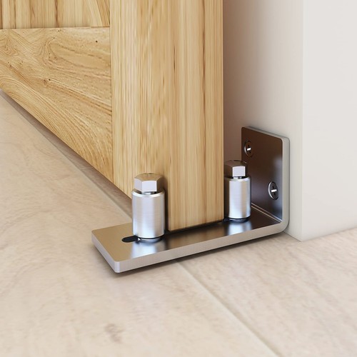 Stainless Steel Barn Door Floor Guide,Sliding Door Floor Guide-Adjustable Rol...