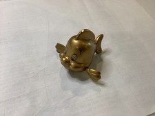 GOLD FLOUNDER 2 FIGURE THE LITTLE MERMAID DISNEY MCDONALD S TOY PRE-OWNED