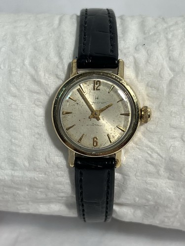 Reloj Hamilton Automático Damas Vintage - 10K R.G.P. - Esfera dorada - ¡Funciona! - Imagen 21 de 24