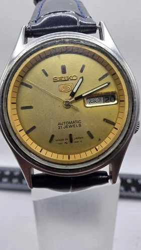 Refurb Seiko 7009 3100 Original Prts Vintage Quick Day Date Works  Automatic