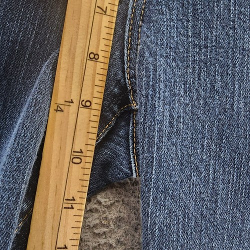 Pantalones de mezclilla Wrangler para mujer 7 azules elásticos tiro medio corte bootcut Q-Baby - Imagen 7 de 13