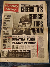 Melody Maker Magazine / July 16 1966 / Georgie Fame / Paul Simon / Frank Sinatra Melody Maker Magazine / July 16 1966 / Georgie Fame / Paul Simon / Frank Sinatra
