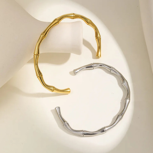 Stainless Steel Bracelet Twisted Cuff Band 4mm Mobius Gold Waterproof 1 Pc - Picture 4 of 32