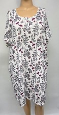 NWT Croft  Barrow Knit Nightgown Polyester Blend Short Sleeve Pockets 3X Floral