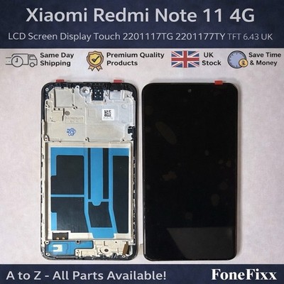 Xiaomi Redmi Note 11 4G LCD Screen Display Touch 2201117TG 2201117TY TFT 6.43 UK