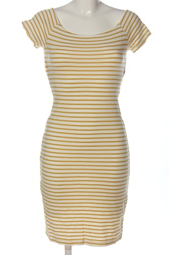 ESPRIT Vestido de manga corta Mujeres Talla EU 34 blanco-naranja claro - Imagen 4 de 5