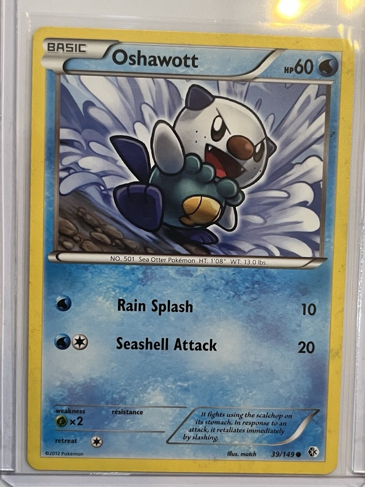 Oshawott 39/149 Boundaries Crossed Pokemon Card NM