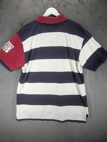 Vintage Chaps Ralph Lauren Polo Rugby Shirt Size XL Short Sleeve Cotton USA - 第 9/12 張圖片