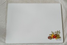 Ancienne planche à découper / économiseur de comptoir CorningWare 15x11 "La Sauge"