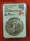 2013(S) American Silver Eagle NGC MS70 Mercanti Signed