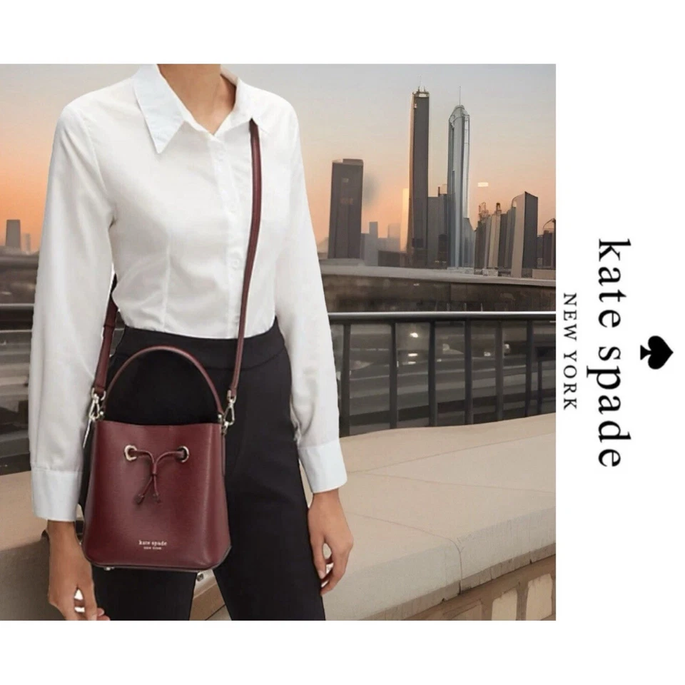 🍒Bolso cubo de cuero Kate Spade New York Sadie en excelente estado, ¡EXCELENTE ESTADO!🍒 Foto 2 de 4