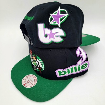 Boston Celtics Billie Eilish Mitchell & Ness Custom Snapback Hat