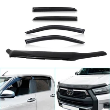 For Toyota Hilux MK9 2021-2025 Bonnet Guard Protector Wind Deflector Body Kit UK