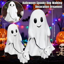 Halloween Ghost Walking Dog Goblin And Ghoul Spooky Ghost Dog Figurine Gift
