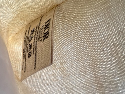 Christian Dior Stroh Raffia gewebt Kosmetik Reißverschluss Tasche Beutel mit Kette ~ beige - Bild 7 von 7