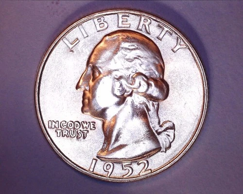 1952-S WASHINGTON QUARTER  CH/BU **330-6