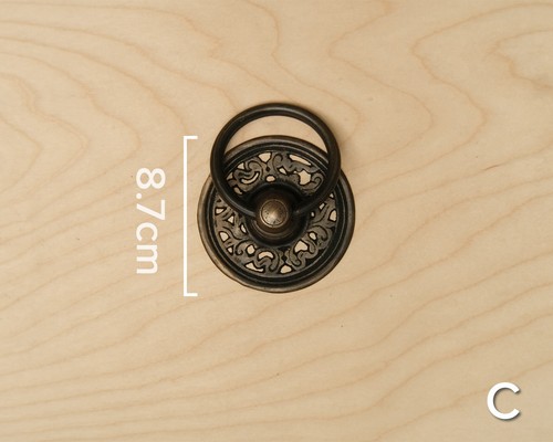 Custom-Made Oriental Brass Metal Hand-Forged Door Handles Lock - 5 Variations - Picture 6 of 9