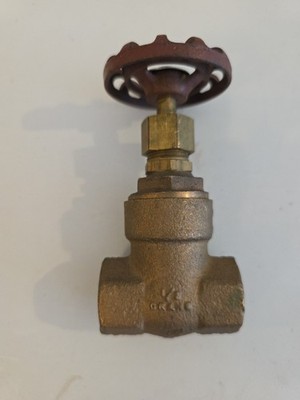 Crane Cat. 438 1/2'' Gate Valve, 125S, 200 WOG, NOS Brass