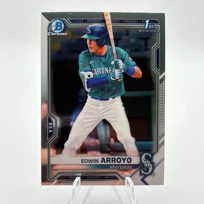 2021 Bowman Chrome Edwin Arroyo #BDC-74 1st Bowman Seattle Mariners QTY