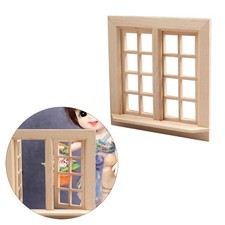 Handmade Window Miniature Panel for 1 12 Scale Dollhouses Play Toy