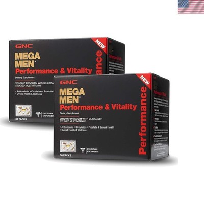 Mega Men Performance Vitality Multivitamins - 60 Capsules for Heart Health