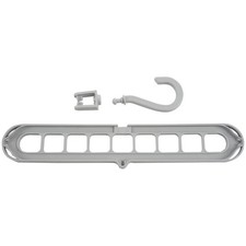 2X(Multi-Port Support Circle Clothes Hanger Clothes Drying Rack1278