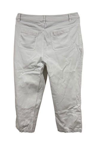 Seasalt Cornwall White Cropped Chino Trousers Women’s UK 12 Stretch Pocket Style - Picture 5 of 13