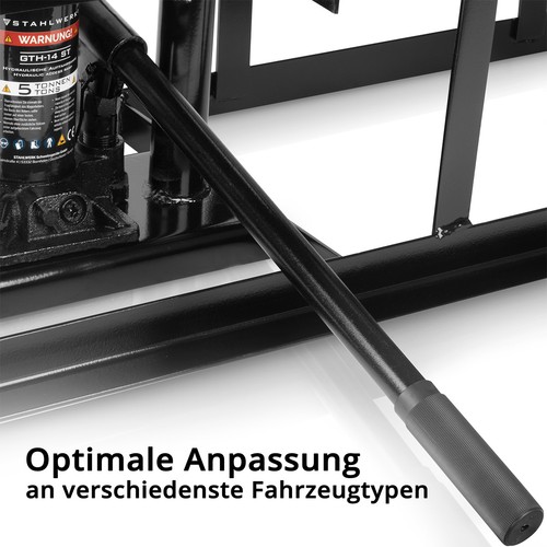 STAHLWERK Hydraulische Auffahrrampe 5 t Auffahrbock mit Wagenheber Auto Rampe - Bild 4 von 11