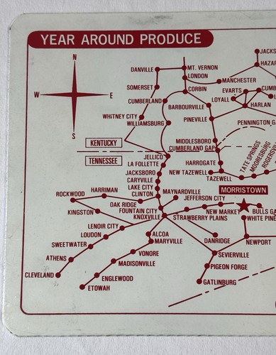 Vintage Advertising Clipboard Hale Brothers Produce Great Graphics Map Fruit - Picture 4 of 5