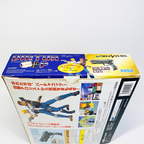 SEGA SATURN VIRTUAL GUN CONTROLLER VIRTUA COP SS JAPAN HSS-0122 FUNZIONANTE per TV CRT - Foto 20 di 24