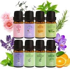 8 Pack 10 ML 2025 Pure Aromatherapy Essential Oil Set Pure Essential Oil Kit for