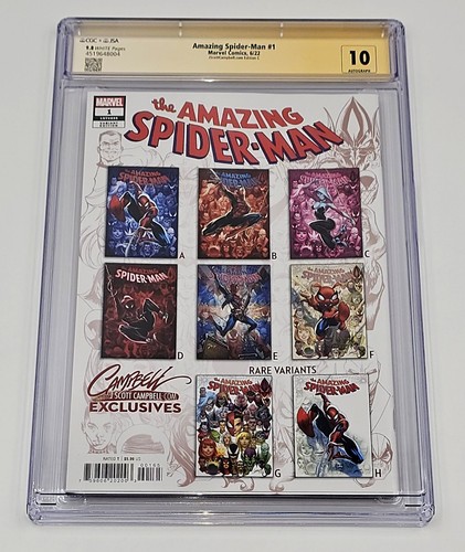 AMAZING SPIDER-MAN #1 (#895) CGC/JSA SS 9.8 J. SCOTT CAMPBELL EDITION C - Picture 4 of 5