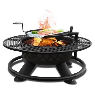 RED MOUNTAIN VALLEY 47 IN. WOOD-BURNING FIRE PIT BBQ 2A-OC139 - - Scratch & Dent