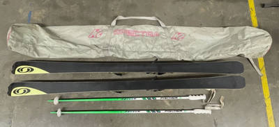 mini ski salomon crossmax Salomon Crossmax 9p Skis with bindings bag and fischer poles
