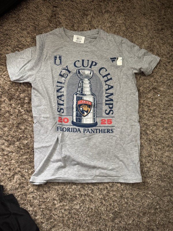 Florida Panthers Hockey Stanley Cup Champions T-shirt L 14/16